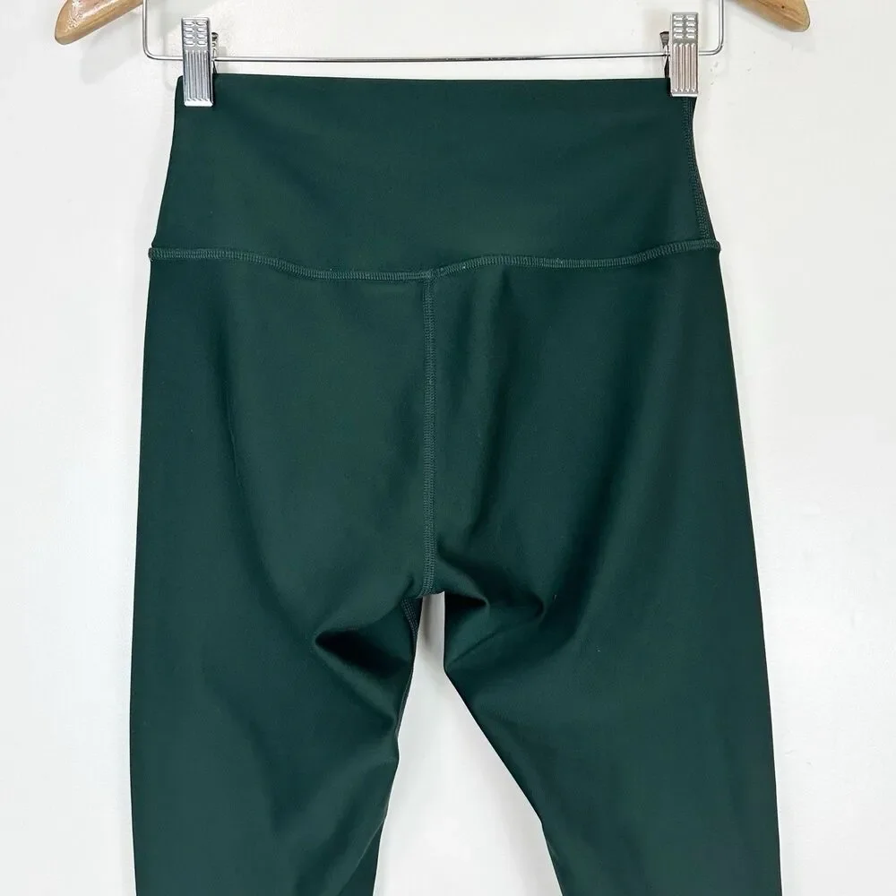 Alo Yoga 7/8 High-Waist Airlift Leggings Green Size M Sculpting Pilates Princess